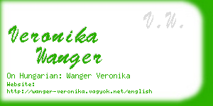 veronika wanger business card